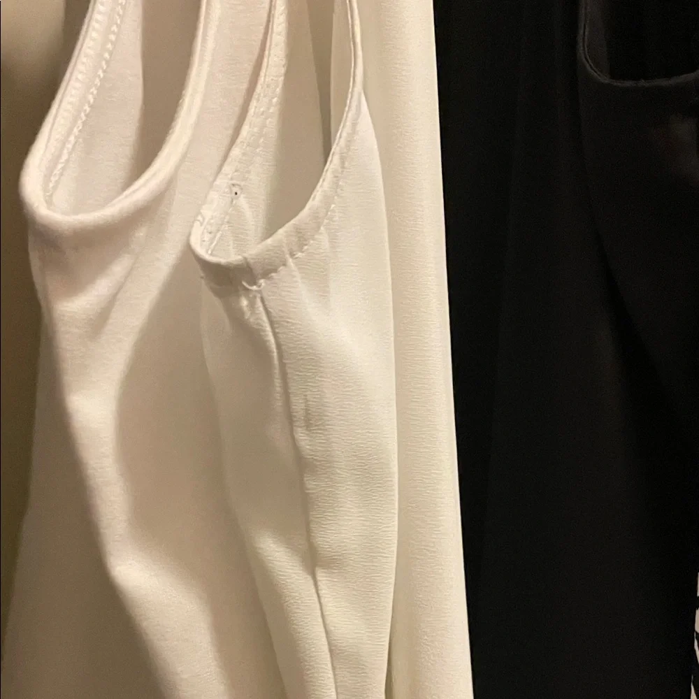 White House Black Market Women's Blouses - White and Black - Picture 11 of 12